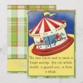 パーティーに来られる 招待状 (正面/裏面)