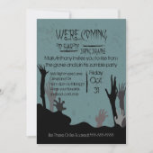 『パーティーに脳来を持ち込む』ゾンビ招待状 招待状 (正面)