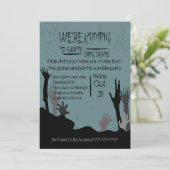 『パーティーに脳来を持ち込む』ゾンビ招待状 招待状 (スタンド正面)