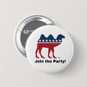 パーティーに!禁止パーティーボタン 缶バッジ (正面&裏面)