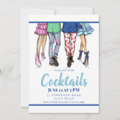 パーティーのおしゃれなカップルたち カジュアルパーティー ファッション カップル ロブスター おしゃ 招待状 (正面)