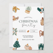 パーティーのお知らせ ジングルアンドミンゲル クリスマスパーティー 招待状 (正面)