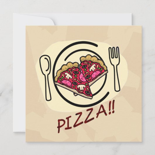 パーティーのお知らせ 子供の誕生日 招待状 (正面)