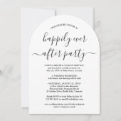 パーティーのお祝い写真結婚の後で幸せに 招待状 (正面)