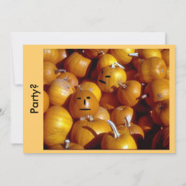 パーティーのお誘い - ハロウィンのカボチャ 招待状