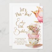 パーティーのお誘い バースデー パーティー 招待状 (正面/裏面)