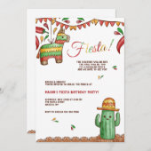 パーティーのお誘い ピニャータ付き 招待状 (正面/裏面)