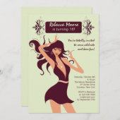 パーティーのお誘い 招待状 (正面/裏面)