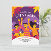 パーティーのお誘い 招待状 (スタンド正面)