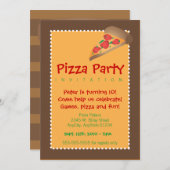 パーティーのごちそう 招待状 (正面/裏面)