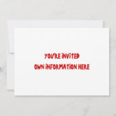 パーティーのご案内（ピザ編） 招待状 (裏面)