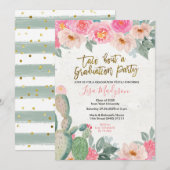 パーティーのご案内　卒業おめでとう！ 招待状 (正面/裏面)