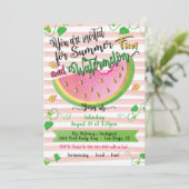 パーティーのご案内 夏のスイカパーティー 招待状 (スタンド正面)