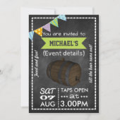 パーティーのためのカスタマイズされたチョークボード招待状 招待状 (正面)