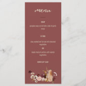 パーティーのためのディナーメニュー、ゴールデンハーベスト メニュー (正面)