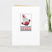 パーティーのためのパスポート 招待状 (裏面)