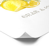 パーティーのための口をすぼめて、コップを持ってのぼり ポスター (角)