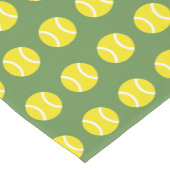 パーティーのための黄色いテニス・ボールパターンテーブルのランナー ショートテーブルランナー (コーナー)