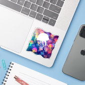 パーティーのようなシルエットのカスタマイズ可能 シール (ノートパソコンとiPhone)