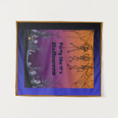 パーティーのようなハロウィーンタペストリー タペストリー (正面(横))