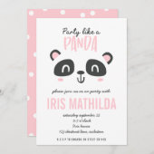 パーティーのようなパンダの明るいカラフル (正面/裏面)