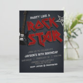 パーティーのようなロックスター招待状 招待状 (スタンド正面)