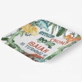 パーティーのような恐竜の誕生日パーティー ペーパープレート (傾斜あり)