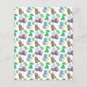 パーティーのような恐竜の誕生日水の色ベビー (裏面)