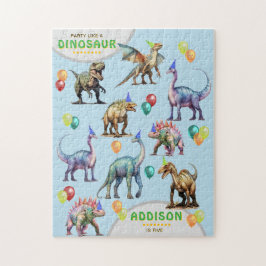 パーティーのような恐竜パーソナライズされた誕生日の贈り物 ジグソーパズル