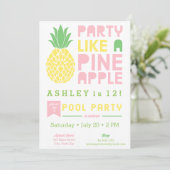 パーティーのような招待状 招待状 (スタンド正面)