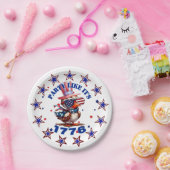 パーティーのような1776アメリカンイーグルと1776フラグ ペーパープレート (パーティー)