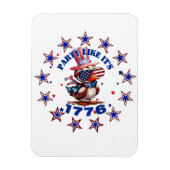 パーティーのような1776アメリカンイーグルと1776フラグ マグネット (縦)