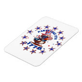 パーティーのような1776アメリカンイーグルと1776フラグ マグネット (左側)