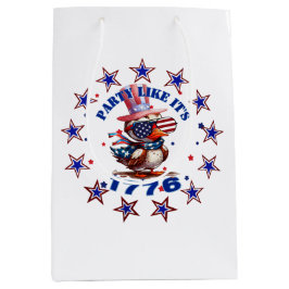 パーティーのような1776アメリカンイーグルと1776フラグ ミディアムペーパーバッグ