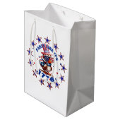 パーティーのような1776アメリカンイーグルと1776フラグ ミディアムペーパーバッグ (裏面アングル)