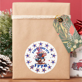 パーティーのような1776アメリカンイーグルと1776フラグ ラウンドシール