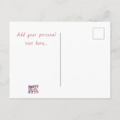 パーティーのような1776 -メモリアルデーBBQ招待状 インビテーションポストカード (裏面)