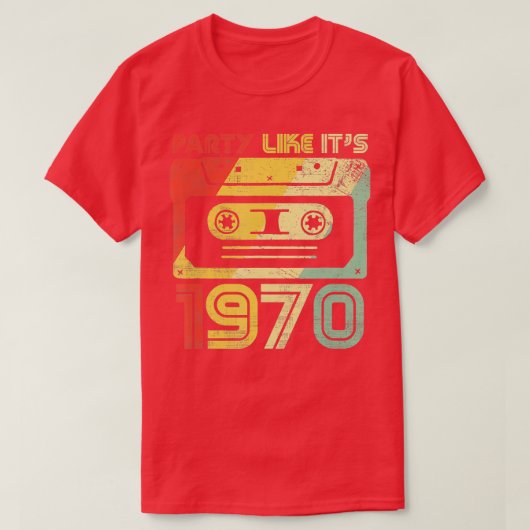 パーティーのような1970レトロ70sパーティー衣装 tシャツ (デザイン正面)