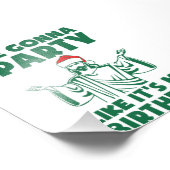 パーティーのようにクリスマス誕生日 フォトプリント            (角)