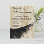 パーティーのようにネバーモア ラven ウィング ハロウィン 招待状 (スタンド正面)