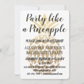 パーティーのようにパイナップルバチェロレッテ 招待状 (正面)