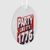 パーティーのように1776おもしろい引用文 オーナメント (正面)