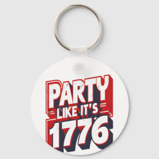 パーティーのように1776おもしろい引用文 キーホルダー