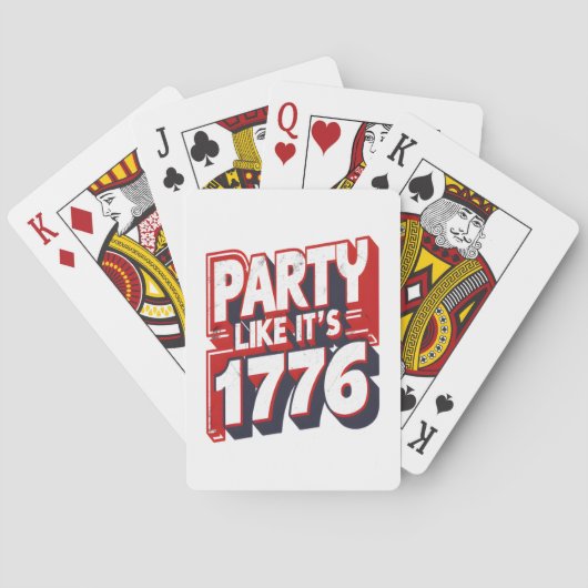 パーティーのように1776おもしろい引用文 トランプ (裏面)