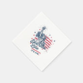 パーティーのように1776年7月4日，アメリカ国旗，アメル スタンダードカクテルナプキン (角)