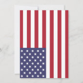 パーティーのように1776年7月BBQのアメリカ国旗4日 招待状 (裏面)