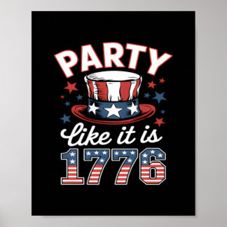パーティーのように1776 7月アメリカの4番目のindepend ポスター