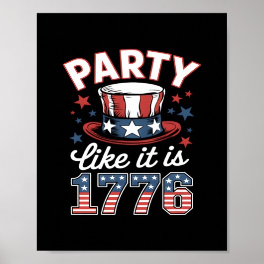 パーティーのように1776 7月アメリカの4番目のindepend ポスター (正面)