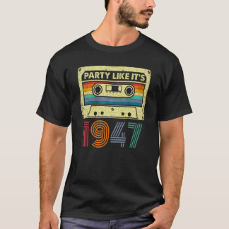 パーティーのように1947レトロ70sパーティー衣装コスム tシャツ