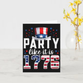 パーティーのように7月の1776 4番目のアメリカのindepend カード (黄色い花)